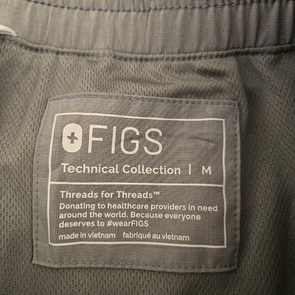 Figs Jogger Scrub Pants Zamora Freex Technical Collection Lt Grey/Sage sz M EUC - Picture 3 of 9